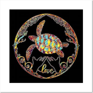 Sea Turtle Love Posters and Art